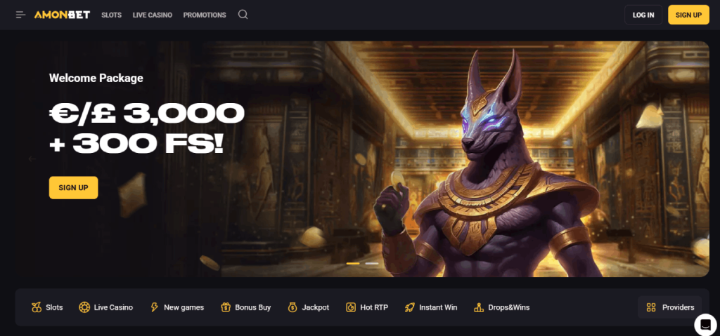 Amonbet Casino Screenshot