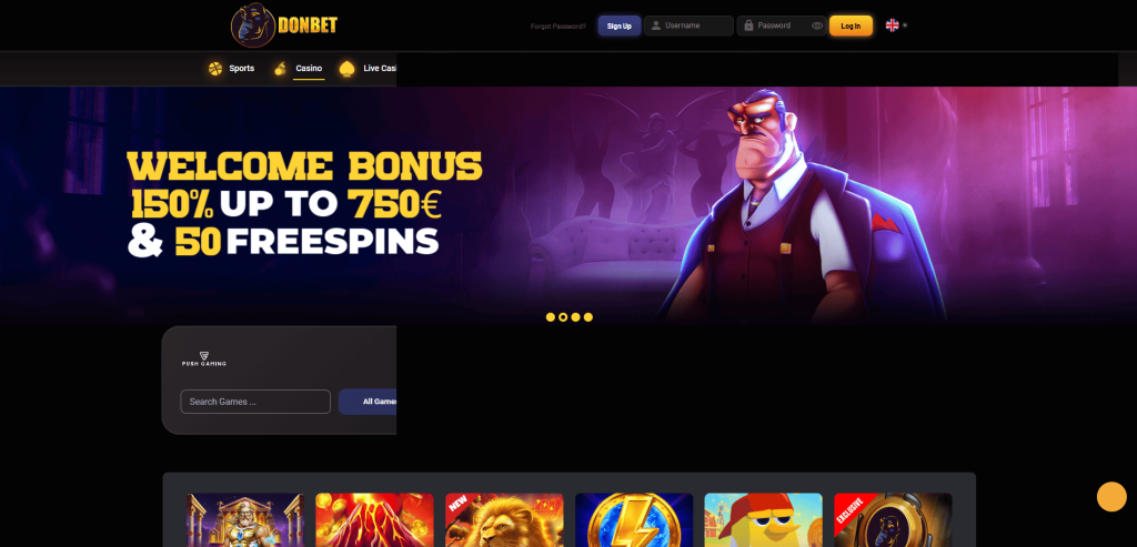 Donbet Casino screenshot