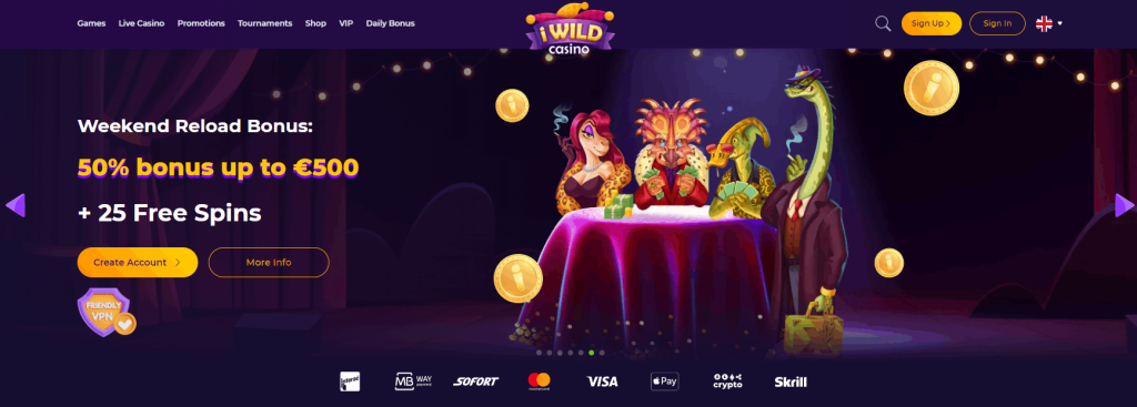 iWildCasino Screenshot